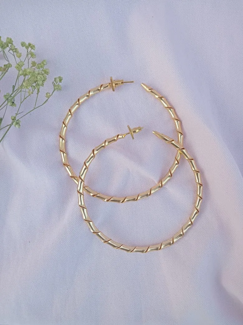 Big Hoop Twisted Earring