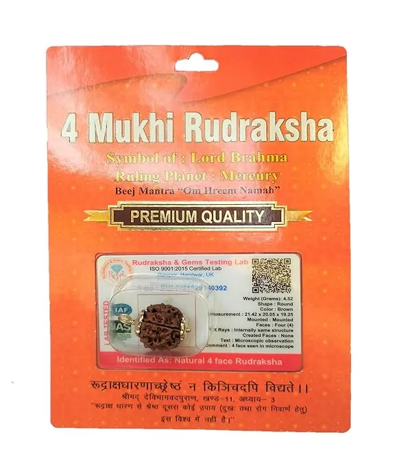 Rudraksha Brown Certificate Lab Test & X-ray Report with Silver Capping| Rudraksha Pendant for Men & Women