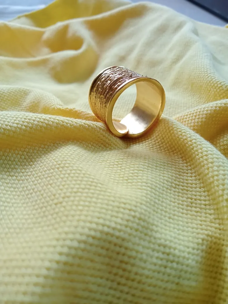 Wooden Textured Ring