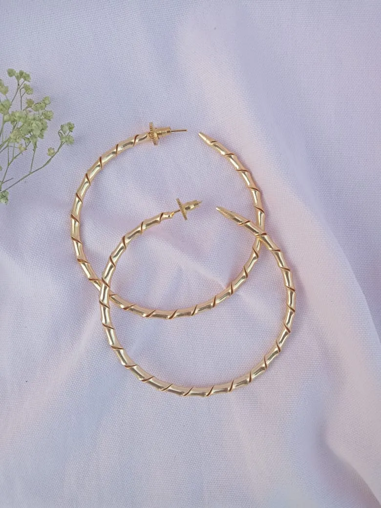 Big Hoop Twisted Earring