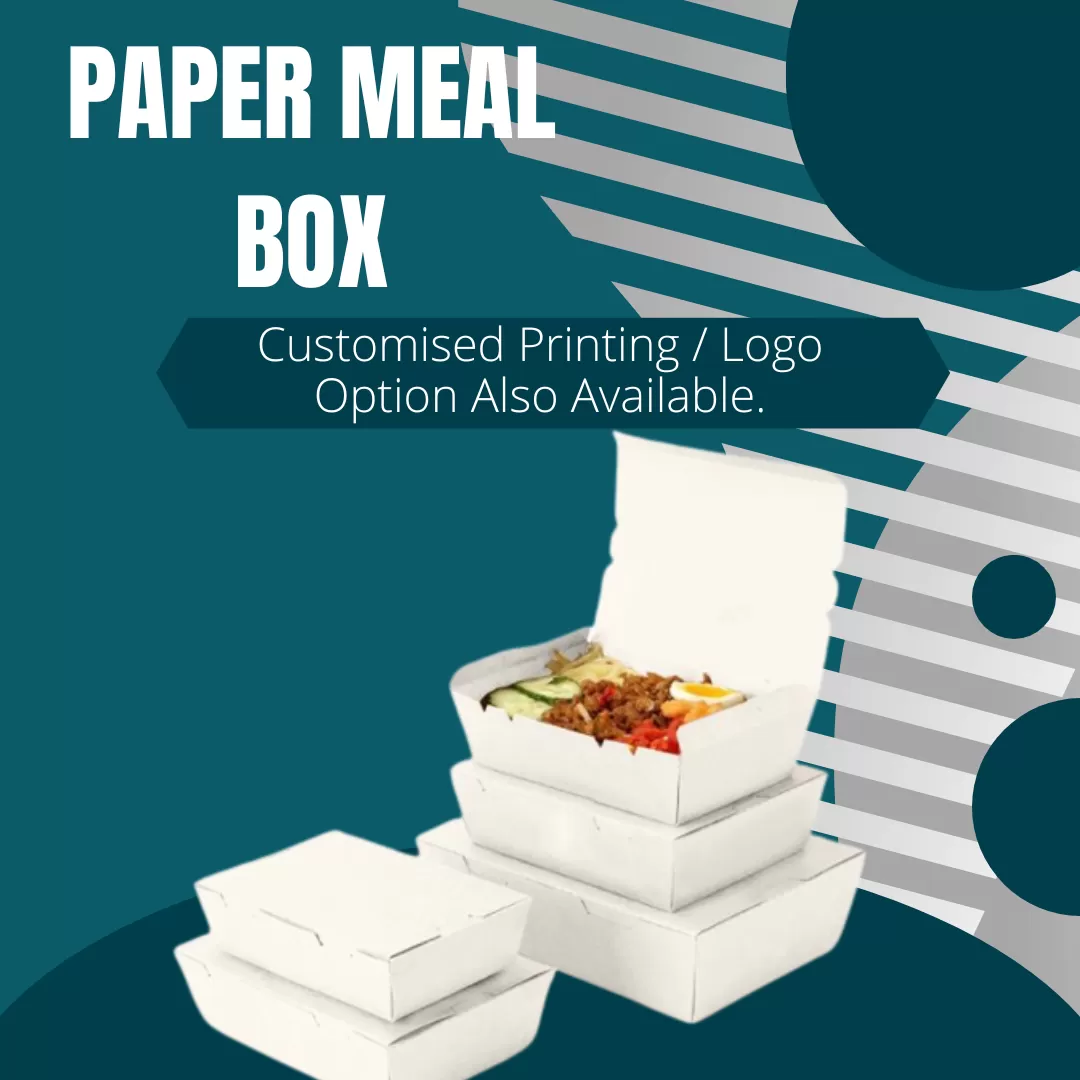 750 ML (26 OZ) WHITE PAPER MEAL BOX