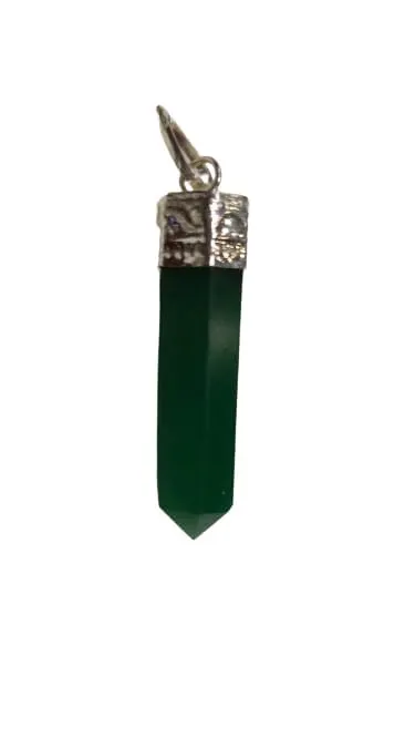 Green aventurine Healing Crystal Pencil Pendant