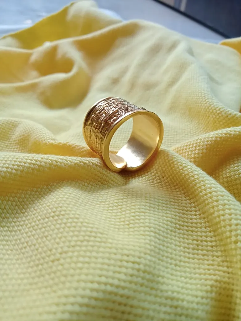 Wooden Textured Ring