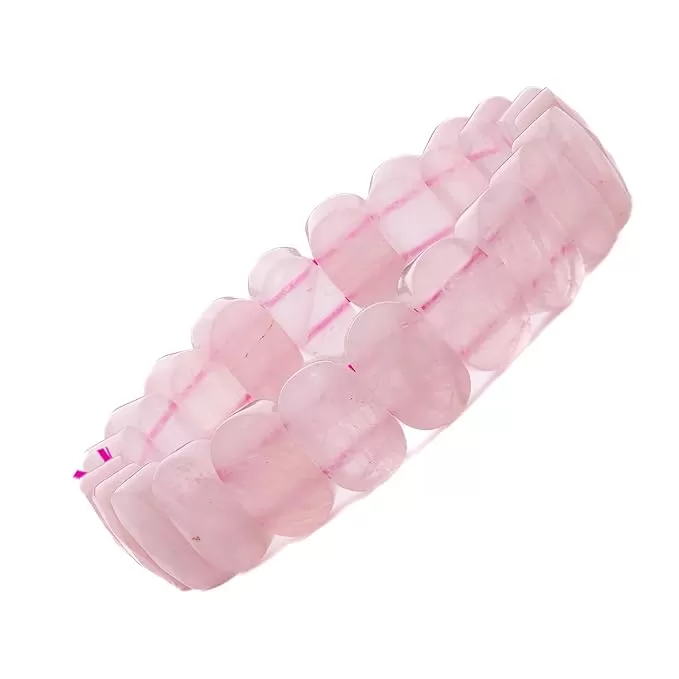 Rose-Quartz Bracelet, Crystal Gem Stone