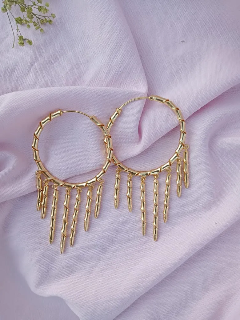 Seven Stick Twisted Earring