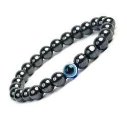 Hematite Bracelet Evil Eye Bracelet