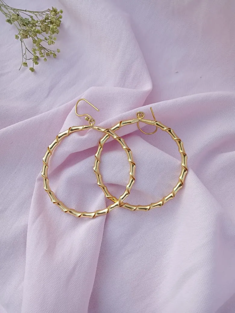 Simple Round Twisted Earring